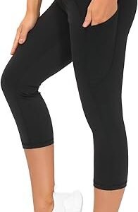 THE GYM PEOPLE Womens' Yoga Pants High Waist with Pocket Tummy Control