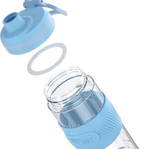 Shaker Bottle - 650ml/23oz, Durable & Leak-Proof, Ideal for Super Creamy Fitness Protein Shakes - Blue