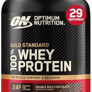 Optimum Nutrition Gold Standard 100% Whey Protein Powder, Double Rich Chocolate, 2 Pound (Packaging May Vary)