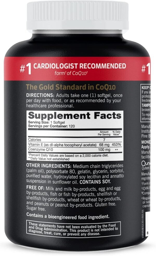 Qunol CoQ10 100mg Softgels, Ultra CoQ10 100mg, 3x Better Absorption, Antioxidant for Heart Health & Energy Production, Coenzyme Q10 Vitamins and Supplements, 4 Month Supply, 120 Count - Image 11