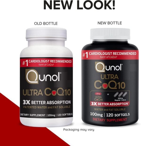 Qunol CoQ10 100mg Softgels, Ultra CoQ10 100mg, 3x Better Absorption, Antioxidant for Heart Health & Energy Production, Coenzyme Q10 Vitamins and Supplements, 4 Month Supply, 120 Count - Image 8