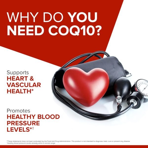 Qunol CoQ10 100mg Softgels, Ultra CoQ10 100mg, 3x Better Absorption, Antioxidant for Heart Health & Energy Production, Coenzyme Q10 Vitamins and Supplements, 4 Month Supply, 120 Count - Image 6