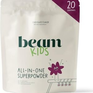 Beam Kids All in One Superfood Powder, Nutritional Shake, Organic Greens, Probiotics, Vitamins, Immune Support, Gut Health, Superfood Drink, Daily Nutrition for Children, No Artificial Sweeteners